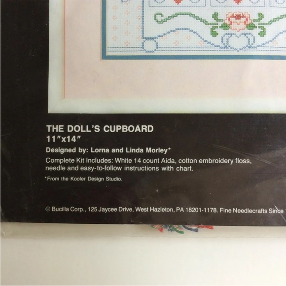 NEW Bucilla Counted Cross Stitch Kit The Dolls Cupboard 40514  11X14 Grandma Lov - Picture 4 of 5